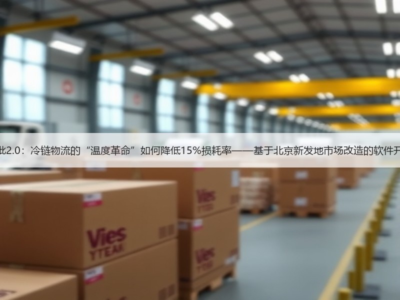 智慧农批2.0：冷链物流的“温度革命”如何降低15%损耗率——基于北京新发地市场改造的软件开发实践
