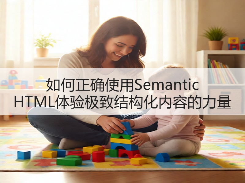 如何正确使用Semantic HTML体验极致结构化内容的力量
